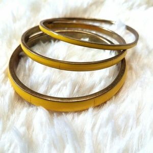 Vintage Yellow Enamel Bracelet